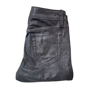 Joe's Jeans Black Snake Skin Print‎ Zina Mid-Rise Skinny Ankle Women's 26